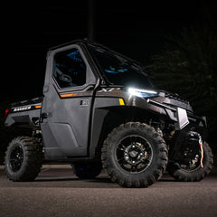 MBQRG2-S7R 500 Watt 7 Speaker Polaris RANGER Audio Roof with 7 Inch LED Source Unit and 45 Inch Light Bar