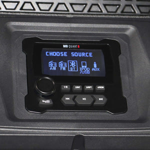 MBQRT2-S6R 500 Watt 6 Speaker Polaris RZR Trail Audio Roof with 3.5 Inch LCD Source Unit