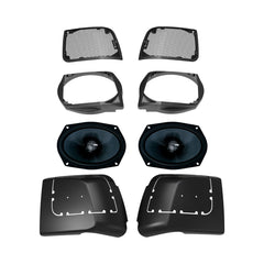 2014-2023 Harley Davidson Cut In Lid Kit with MS692CX2 (2 ohm ) Speakers - MSMS692LK