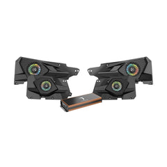 Premium 6.5" All-Weather Coaxial Speaker System with Class D Amplifier - 2014+ RZR 4DR