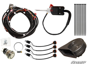 Polaris RZR Turbo Plug & Play Turn Signal Kit with Steering Column and Dash Horn Kit 16-18
