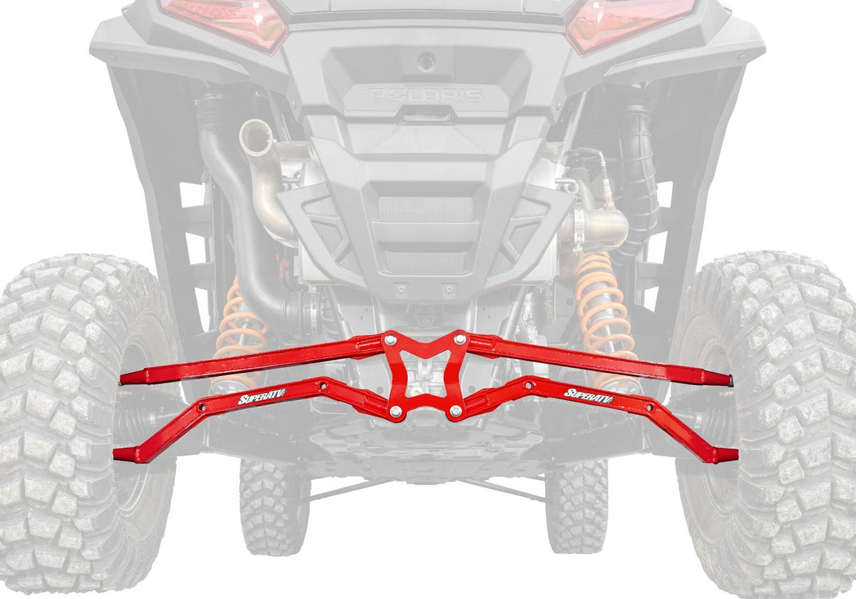 Polaris RZR XP High Clearance Boxed Radius Arms - Red
