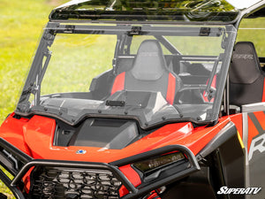 Polaris RZR XP Scratch-Resistant Flip Windshield - Standard Polycarbonate