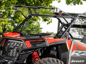 Polaris RZR XP Scratch-Resistant Flip Windshield - Standard Polycarbonate