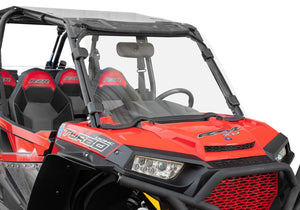 Polaris RZR XP Turbo Full Windshield - Clear Scratch Resistant - No print