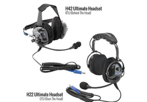 Rugged Radios ULTIMATE Alpha Audio Stereo Headset with Volume Control (OTH and BTH)