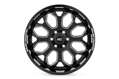 Rough Country 96 Series Wheel | One-Piece | Gloss Black | 20x10 | 8x170 | -19mm