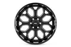 Rough Country 96 Series Wheel | One-Piece | Gloss Black | 20x10 | 6x5.5 | -19mm