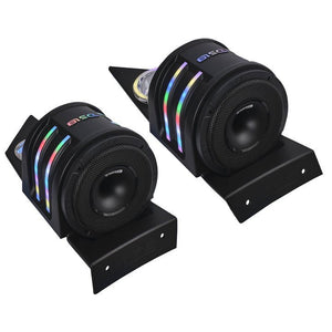 Polaris Slingshot Headrest Empty Enclosure With Digital LED Lights fits 4 x 6.5" Speakers | 2015 - Current - DS18