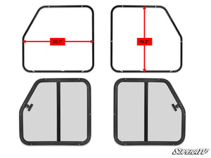 Sliding Window Insert for SuperATV Poly Cab Doors - Front