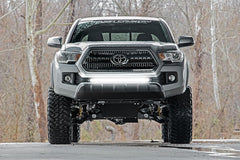LED Light Kit | Lower Grille Mount | 30" Black Single Row | White DRL | Toyota Tacoma (16-23)