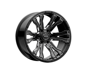 Torque Prime | Gloss Black w/Milled Accent | 20x9 | 6x5.5 | -12mm