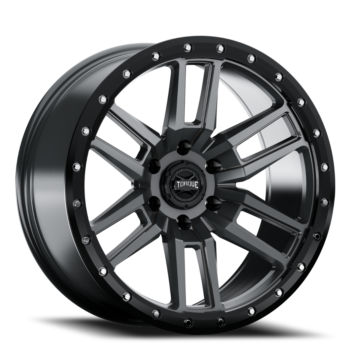 Torque Pritchett 20x9 6x135 -12mm – Anthracite with Black Lip