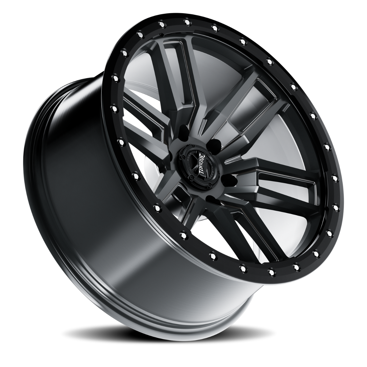 Torque Pritchett 17x9 6x139.7 0mm – Anthracite with Black Lip