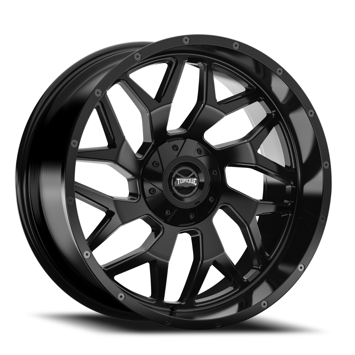 Torque Vortex 20x9 6x135 / 6x139.7 -12mm – Satin Black
