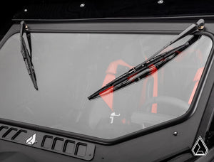 Polaris RZR XP Glass Windshield - Driver + Passenger Side Wipers