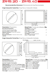 ZR 15" Subwoofer 750 Watts Rms DVC 4-Ohm - DS18