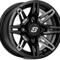 RUKUS WHEEL 14X7 4/137 5+2 (+10MM) BLK/GUNMETAL