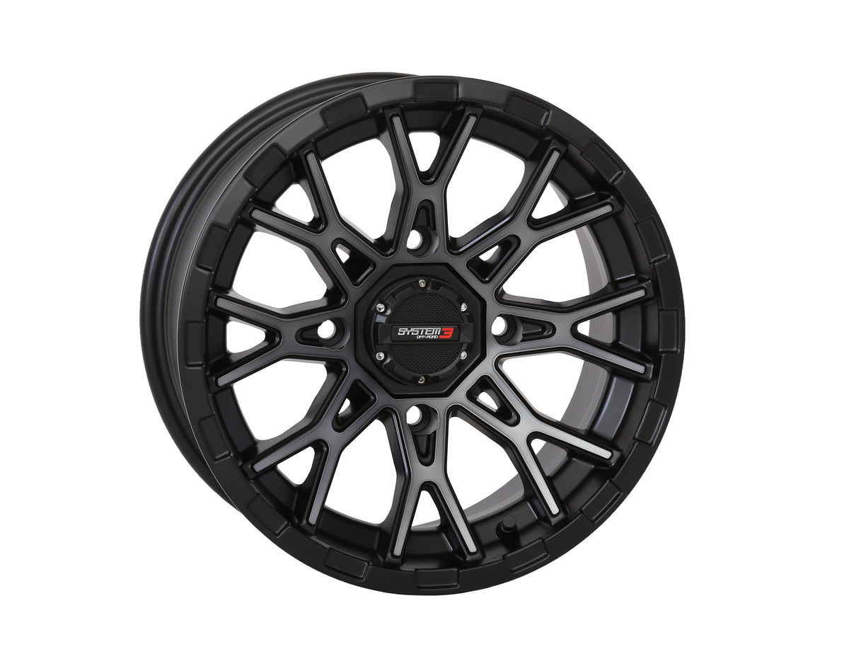 ST6 WHEEL 14X7 4+3 (+10MM) 4/137 MATTE DARK TINT