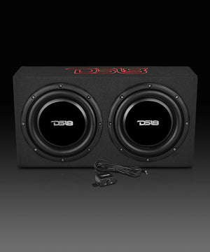 10" Active Subwoofer Shallow Enclosure with 10" Passive Subwoofer For Pickup Trucks - DS18