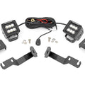 LED Light Kit | Ditch Mount | 2" Black Pair | Flood | Toyota Tacoma (05-15)