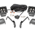 LED Light | Ditch Mount | 2" Black Pair | White DRL | Chevy 1500 (2007-2013)
