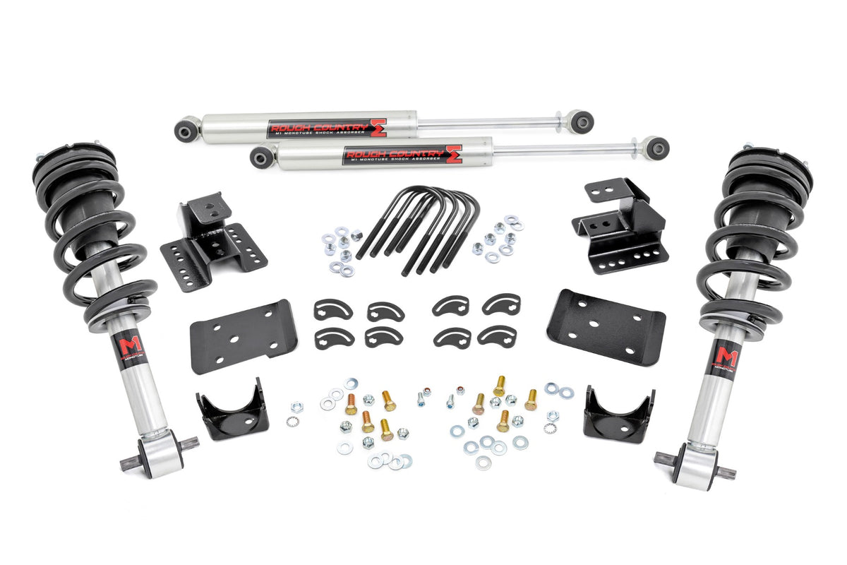 2 Inch Lowering Kit | 4 Inch Rear Lowering | M1 | Chevy/GMC 1500 (14-18 & Classic)