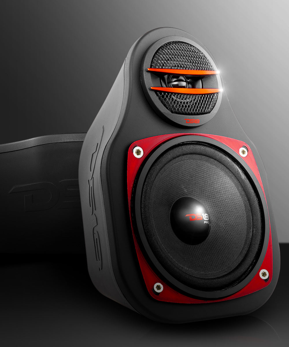High Density Abs 2-Way Universal Pod 1 X 4" Loudspeaker and 1 X .5-1” Tweeter - DS18