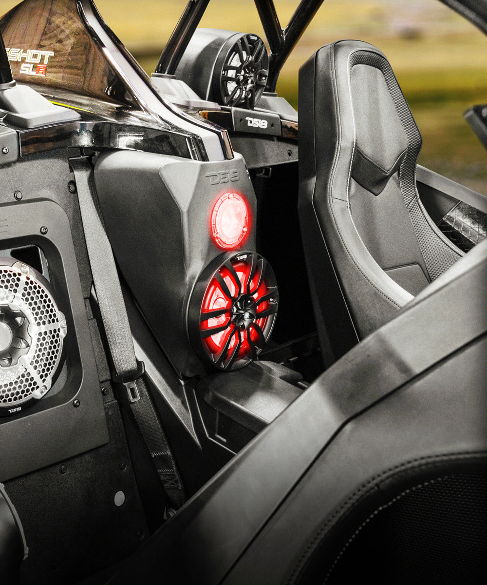 Polaris Slingshot Waterfall Center Console 1 X 8" Empty Enclosure | 2015 - 2019 - DS18