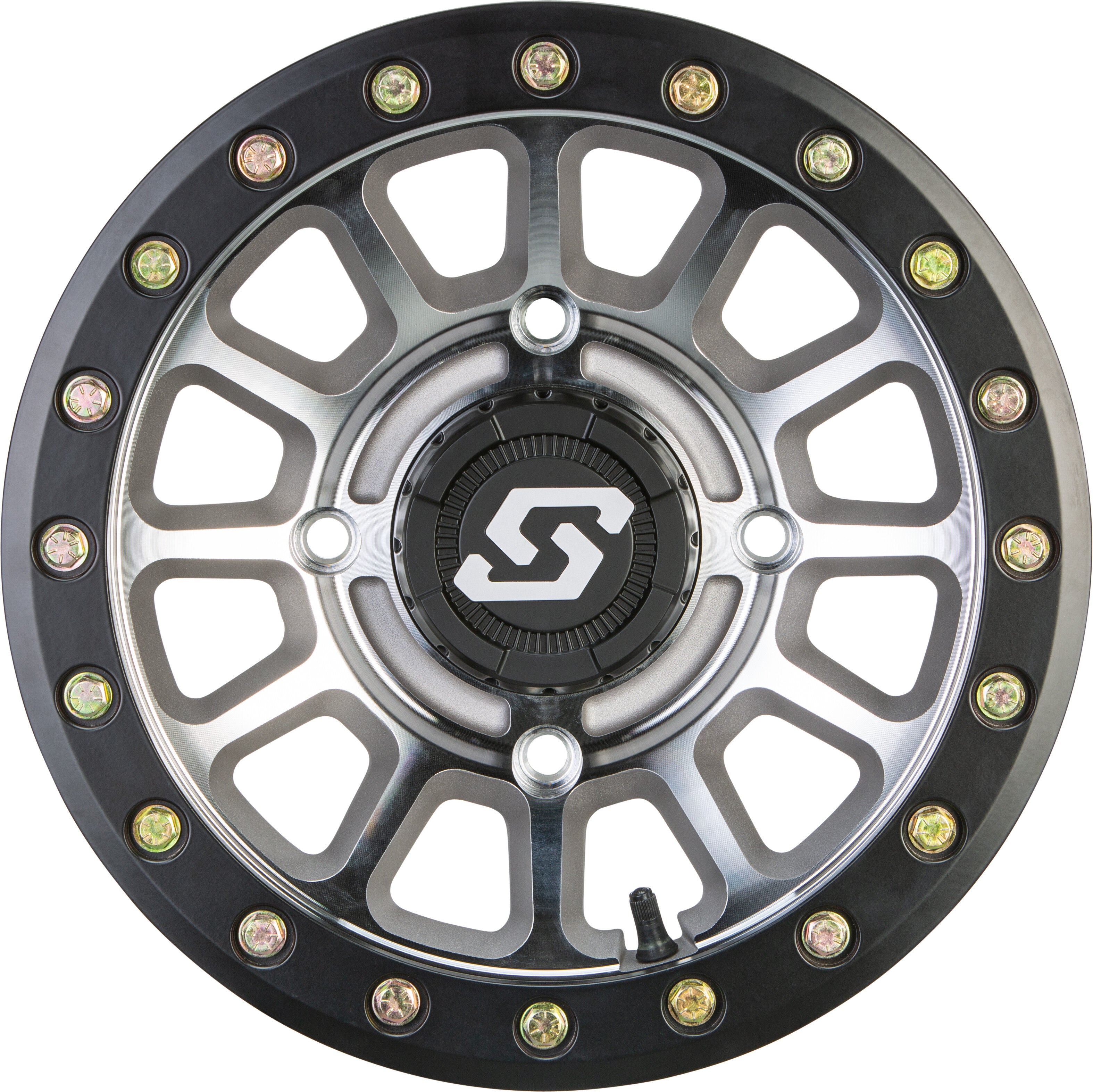 SANO BDLK WHEEL 14X7 4/137 5+2 (+10MM) BLK/AS CAST