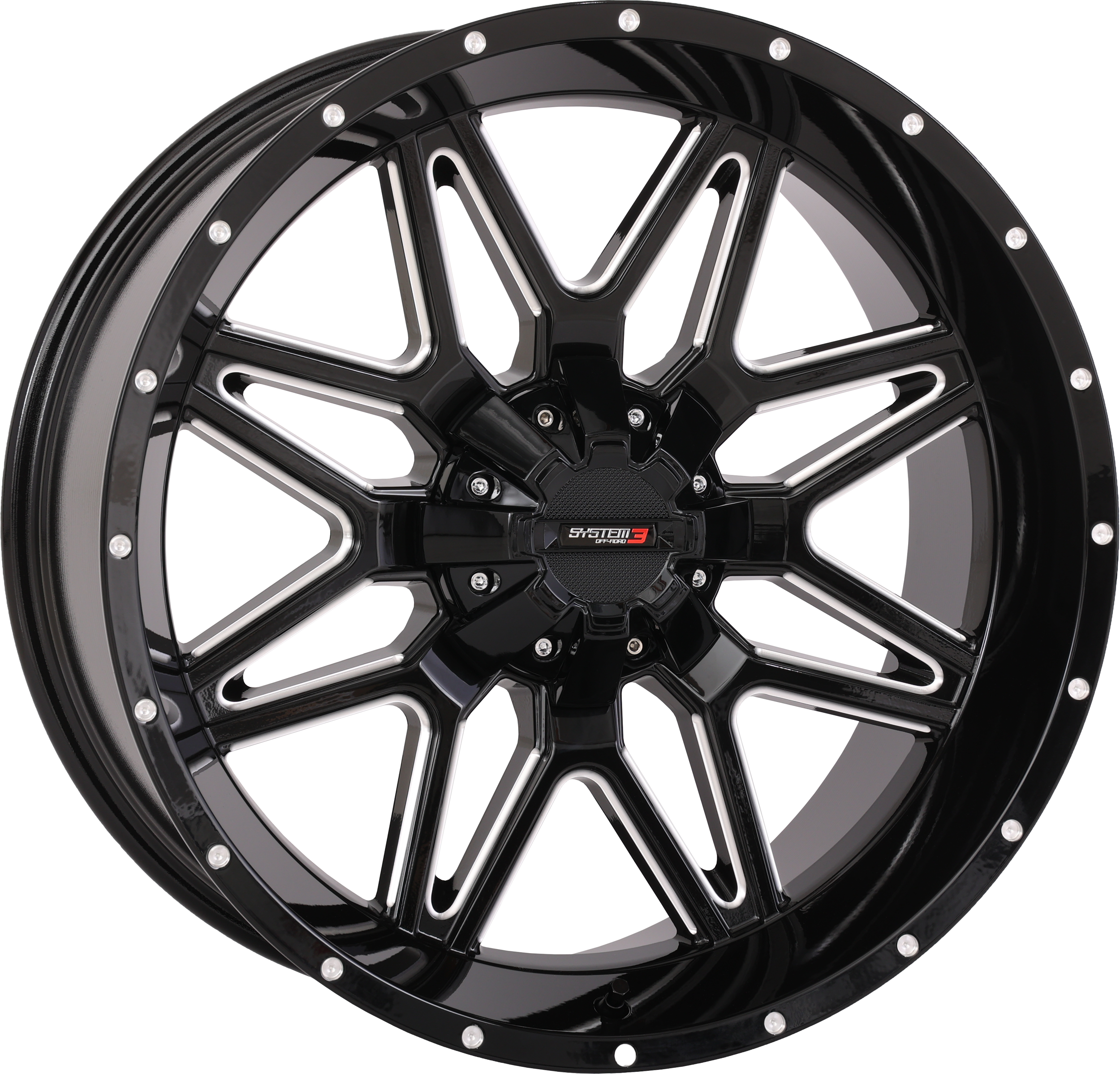ST7 WHEEL - GLOSS BLACK MILLED