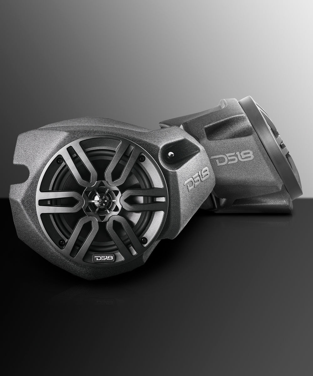 Polaris RZR Front Kick Panel Pods with 6.5” Active Speakers and Bluetooth - DS18