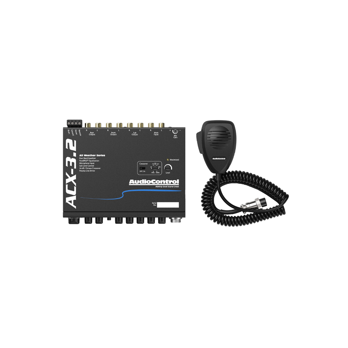 ACX-3.2 All-Weather Equalizer & Crossover with Paging Mic