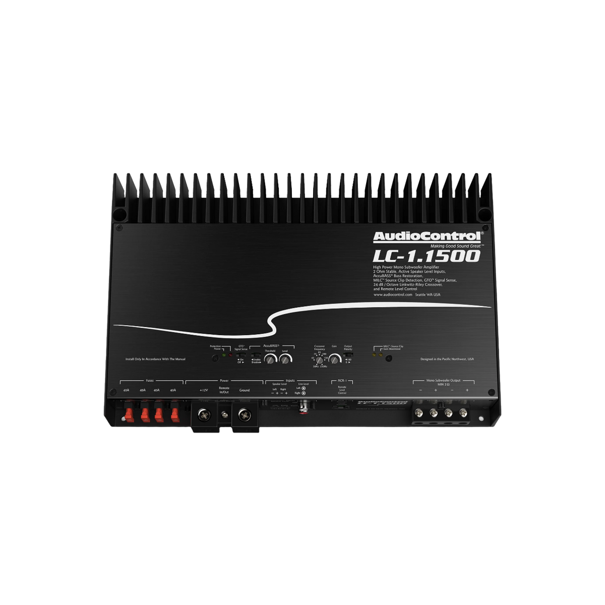 LC-1.1500 High-Power Monoblock Amplifier w/AccuBASS