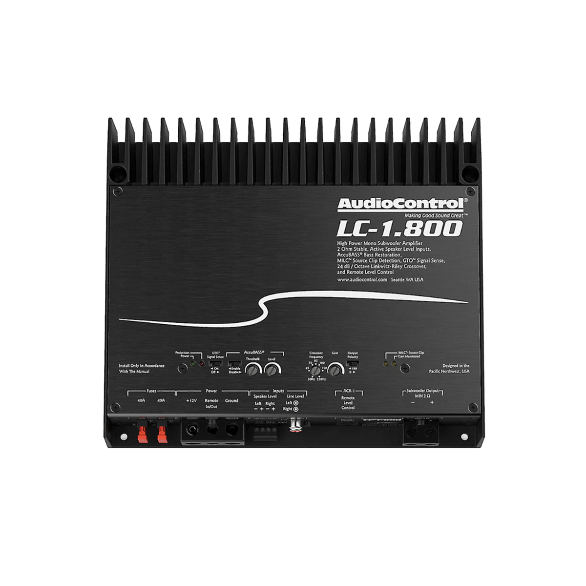 LC-1.800 High-Power Monoblock Amplifier w/AccuBASS