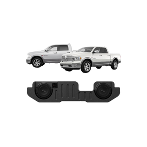 TXRM02D10 RAM Truck (2002-2025) Under Seat Dual 10" Loaded Subwoofer Enclosure