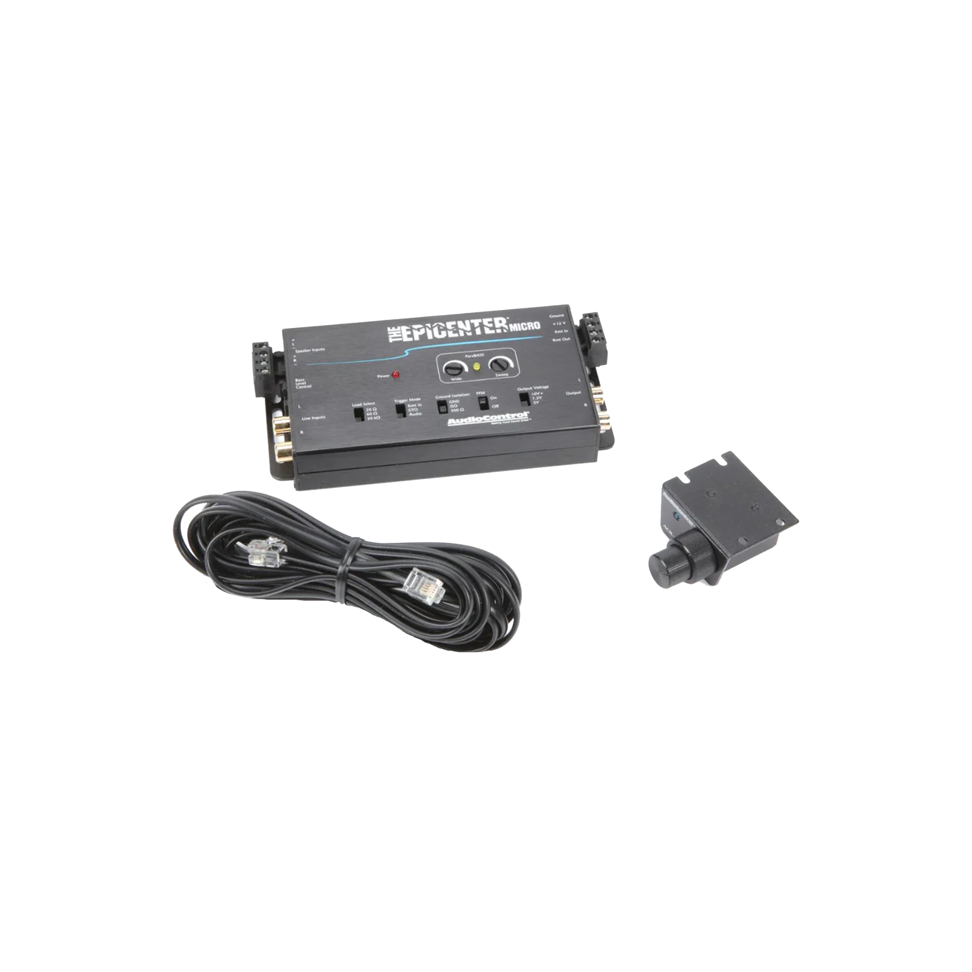 The EPICENTER Micro Bass Restoration Processor & Line Output Converter w/ACR-4 Remote