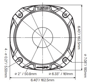 PRO Bolt On 2" 35° 4.84" Depth Aluminum Horn - DS18