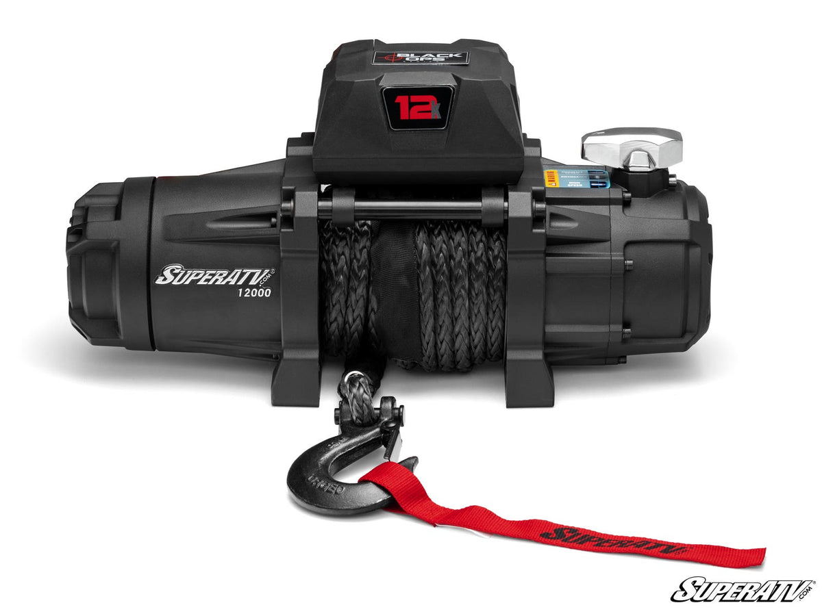 12,000 lb. Winch (with Wireless Remote & Synthetic Rope) with 2in. Receiver Mount Plate
