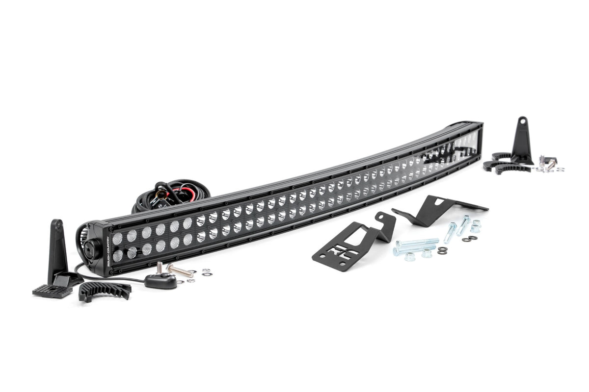 LED Light Kit | Front Mount | 40" Black Dual Row | White DRL | Can-Am Commander Max 1000