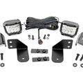 LED Light | RR Cage Mount | 2" Chrome Pair | Wide Angle | Polaris Ranger 1000/Ranger XP 900/1000