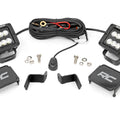 LED Light Kit | Ditch Mount | 2" Black Pair | Flood | Ford F-150 (15-26)/F-150 Lightning (22-26)