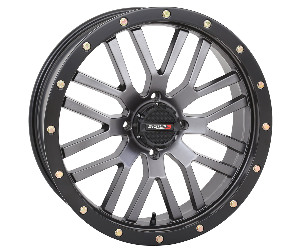 ST3 WHEEL 20X7 4+2.5 (+10MM) 4/137 MATTE GUNMETAL GREY/BLAC