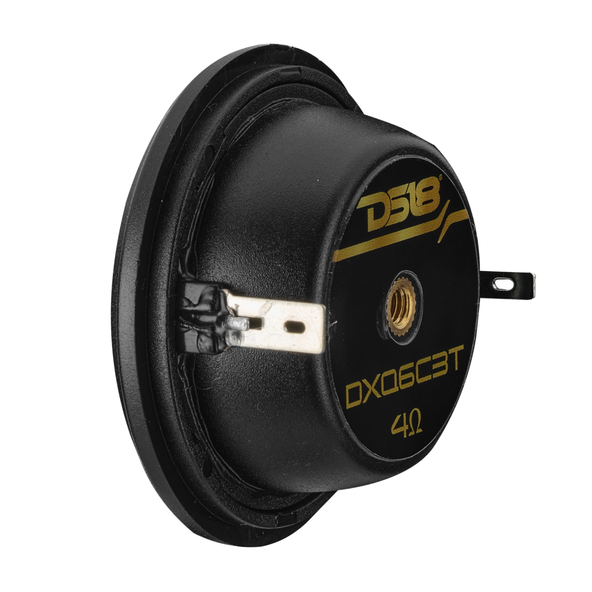 DXQ 6.5" 3-Way Component Speaker Set with Yellow Straw + Composite Foam Cone | 150W RMS 4-Ohm - DS18