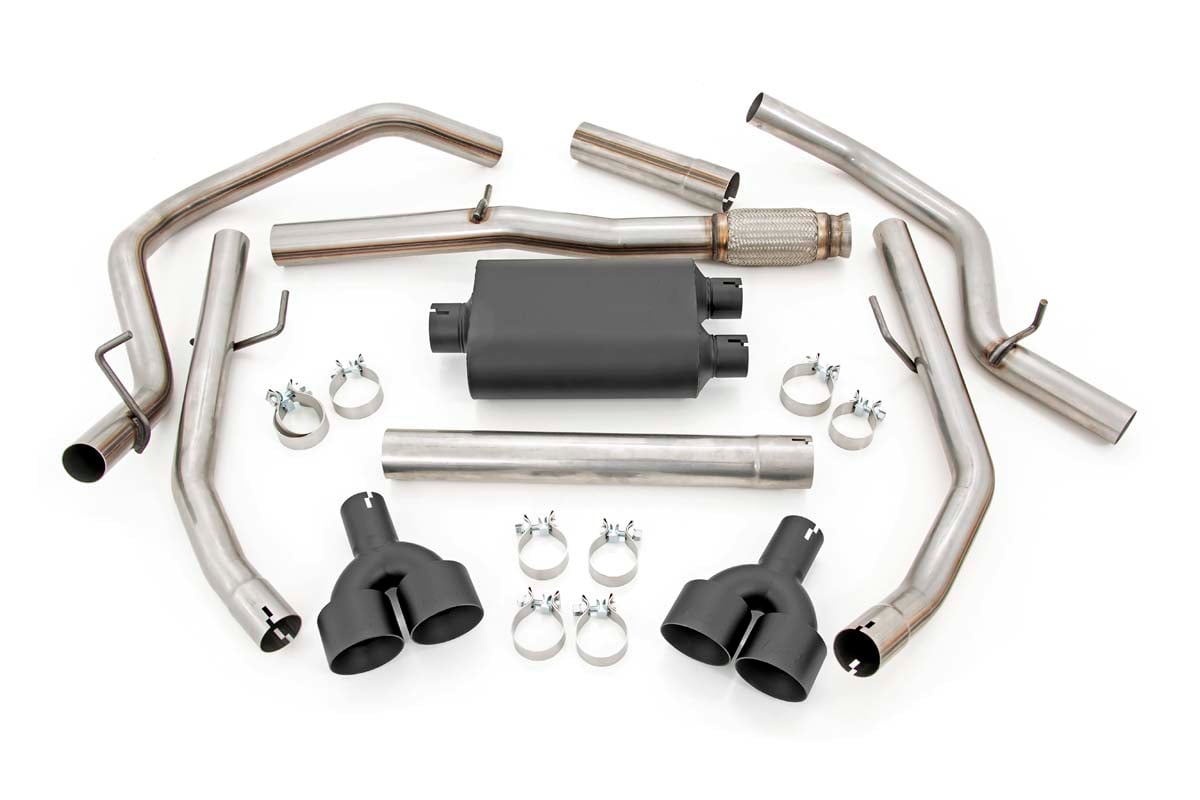 Performance Exhuast | Stainless | Crew/Dbl | RR Exit | Chevy/GMC Sierra/Silverado 1500 (19-26)