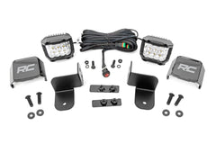 LED Light Kit | Rear Mount | 2" Chrome Pair | Wide Angle | Polaris Ranger XP 1000