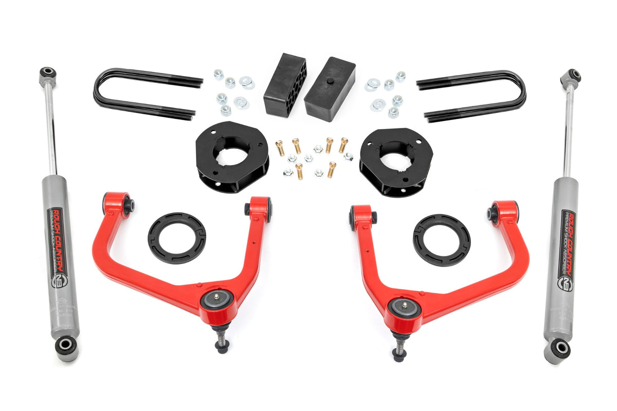 3.5 Inch Lift Kit | Mono Leaf Rear | GMC Sierra 1500 2WD/4WD (2025)