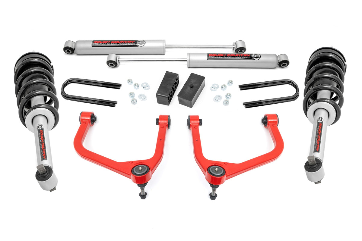 3.5 Inch Lift Kit | Mono Leaf Rear | N3 Struts | GMC Sierra 1500 2WD/4WD (2025)