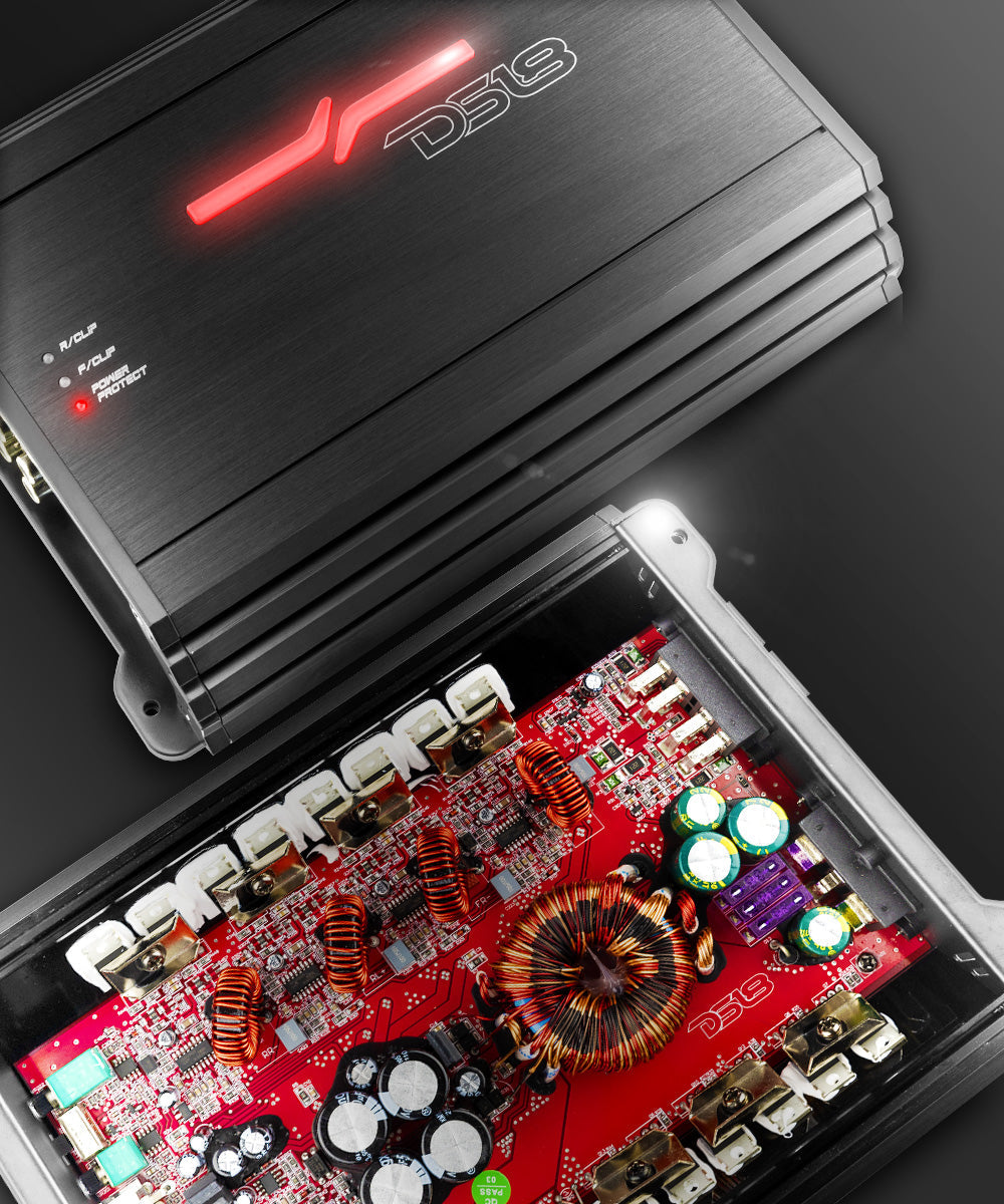 ZR 4-Channel Class D Amplifier 4 x 200 Watts Rms @ 4-ohm - DS18