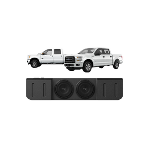 TXFF15D10 Ford F-150 (2015-23) / F-250/350 (2017+) Under Seat Dual 10" Loaded Subwoofer Enclosure
